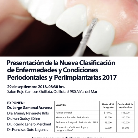 Jornada Postgrado Periodoncia UNAB-SPCh filial Valparaíso Jornada Postgrado Periodoncia UNAB-SPCh filial Valparaíso