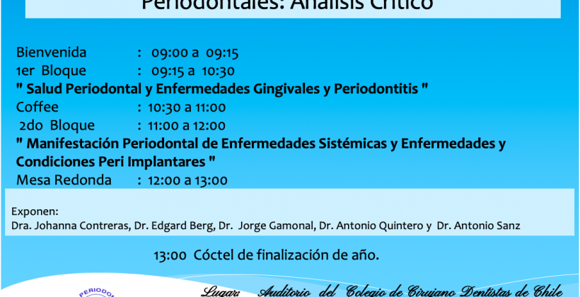 “Nueva Clasificación Enfermedades Periodontales”