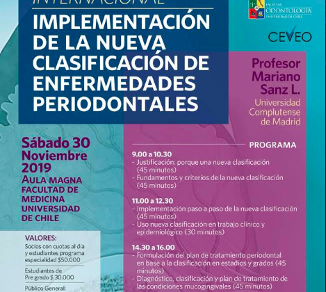 “Curso Implementación de la Nueva Clasificación de Enfermedades Periodontales”