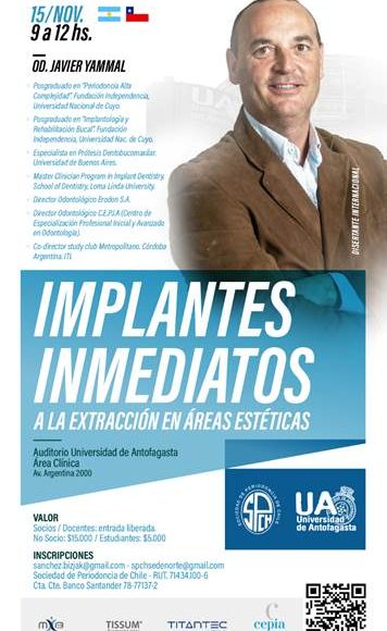 Curso “Implantes Inmediatos a la Extracción en Áreas Estéticas”